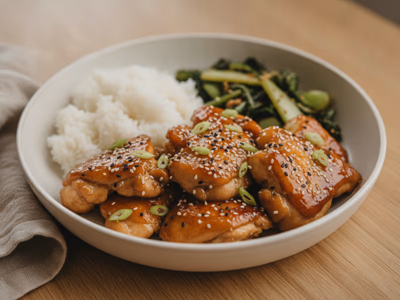 Honey soy chicken & rice